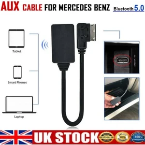 For Mercedes Bluetooth Music Adapter Streaming Cable Media Interface Lead iPhone - Picture 1 of 20