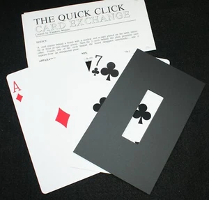 Quick Click Card Change (Tricks, Co. Ltd. Japan, 1990's) -- jumbo change TMGS - Picture 1 of 2