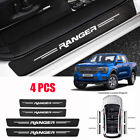 4x For Ford Ranger Door Plate Sill Scuff Anti Scratch Decal Sticker Protector
