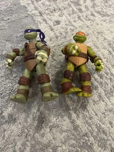 TMNT action figures Lot of 2 2012 Michelangelo Donatello - Picture 1 of 2