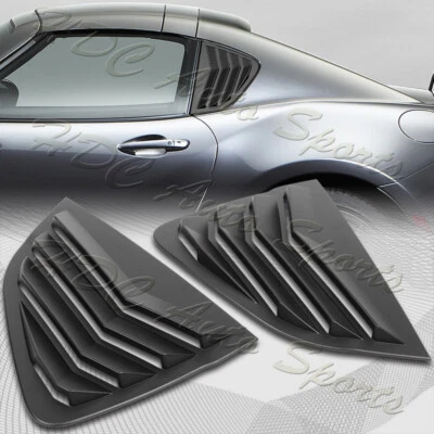 Para 2017-2024 Mazda MX-5 Miata preto persianas laterais tampa colher ventilação 2 peças - Imagem 1 de 4