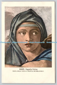 R765609 Roma Cappella Sistina Testa Della Sibilla Delfica Michelangelo O Dittman - Picture 1 of 4