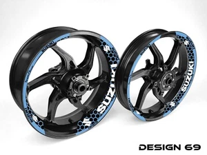 Pegatinas de calcomanía estilo llanta de media rueda Suzuki para ruedas de 17 pulgadas - Imagen 1 de 12