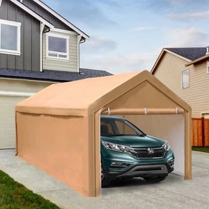 10'x20' Outdoor Storage Shed Heavy Duty Steel Carport Gazebo Canopy Party Tent - Picture 1 of 14