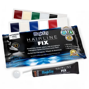 Hairline Fix (bianco Cervino): riparazione graffi e colorazione crepe gelcoat: MagicEzy - Foto 1 di 12