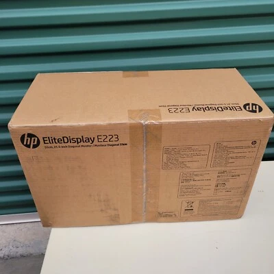 HP EliteDisplay E223 21.5" IPS LED Backlit Monitor FHD 1920 x 1080 ~New Sealed - Image 1 of 4