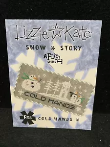 Lizzie Kate Snow Story Flip Series Cold Hands #F155 Chart With buttons - Picture 1 of 2
