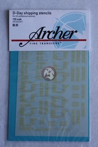 Plantillas de envío Archer 1/35 EE. UU. de piel blanda día D (amarillo) AR35004Y - Imagen 1 de 1