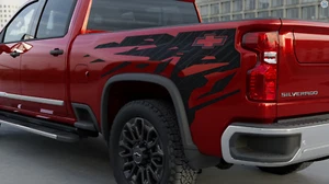 2024-2025 Chevrolet Silverado Bodyside Decal Black Vinyl Bowtie Logo 85516291 - Picture 1 of 4
