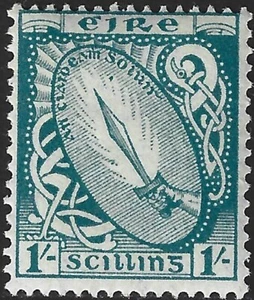 1923 Irlanda Sg 82 1s azzurro montato come nuovo - Foto 1 di 2