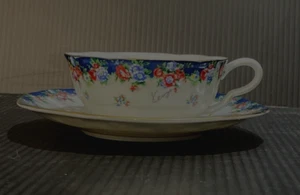 KENZO PARIS  cup and Saucer Floral blue  Aito Japan - Picture 1 of 6