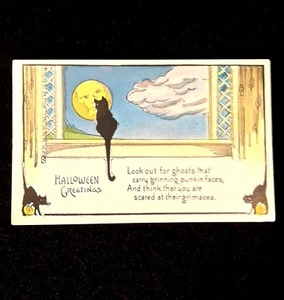 Vintage 1904-16 Metropolitan News* Tarjeta Postal Halloween Serie 412 Sin Usar LEER - Imagen 1 de 4