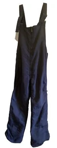 Pacific Trail W Lg Navy Ski Bib Overall Snow Pants WeatherProof Good Condition - Picture 1 of 16