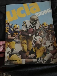 Programa de touchdown de fútbol americano UCLA BRUINS 1973 de colección Vs Idaho Buckeyes Mark Harmo - Imagen 1 de 6