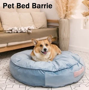 Pet Bed Barrie Warm Soft Medium Round Indoor Outdoor Pet Dog Bed With Removable - Picture 1 of 7