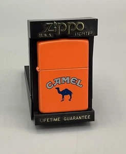 Vintage ZIPPO 1997 CAMEL the Beast Orange Lighter Unfired & Unused Original Box - Picture 1 of 5
