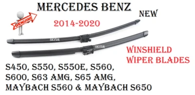 挡风玻璃刮片套装适用于梅赛德斯迈巴赫 S560 S650 S550e S63AMG S450 — 第 1/4 张图片