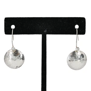 Ippolita 925 Hammered Disc Drop Earrings - Picture 1 of 7