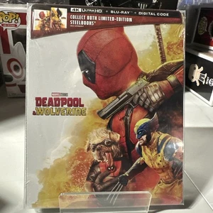 NEW Marvel MCU Deadpool & Wolverine: Deadpool Ver 4K UltraHD Blu-Ray Steelbook - Picture 1 of 2