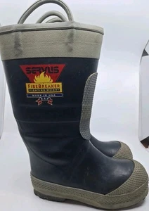 Servus FireBreaker Fighting-Weight Firefighter Men’s Black Boots Size 9 Wide USA - Bild 1 von 20
