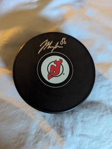 Jack Hughes New Jersey Devils Signed Hockey Puck - Fanatics - Picture 1 of 2