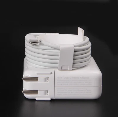 Original A1718 61W USB-C Charger Adapter for Apple MacBook PRO 13" A1708 +Cable - Image 1 of 4