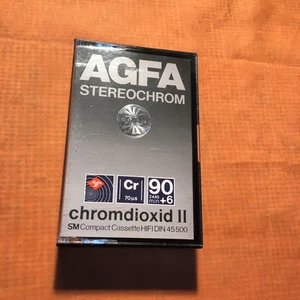 1 x AGFA STEREOCHROM 90 + 6  Cassette,IEC II/High Pos,sehr guter Zustand,1980 - Bild 1 von 6