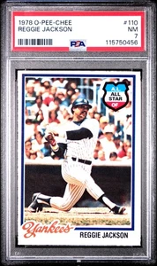 O-PEE-CHEE 1978 Reggie Jackson #110 PSA 7 - Imagen 1 de 2