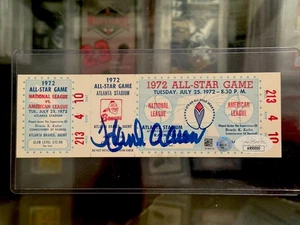Hank Aaron Autograph (JSA) MINT HR All-Star Roberto Clemente Reggie Jackson - Picture 1 of 9
