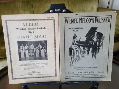 Piano Solo Wesolych Tancow #8w/Letra y Wieniec Melodyi Polskich #15 con Acordeón Foto 1 de 4