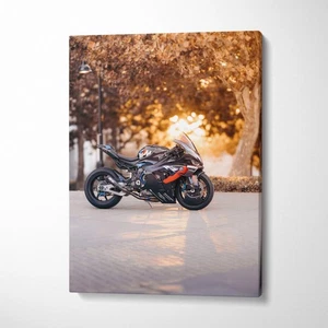 BMW Inspired M1000RR High Resolution Museum Quality Vertical Motorcycle Canvas P - Picture 1 of 14