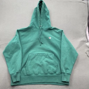 Champion Reverse Weave Hoodie Herren Extra Large Grün Pullover GF68 Bestickt C - Bild 1 von 9