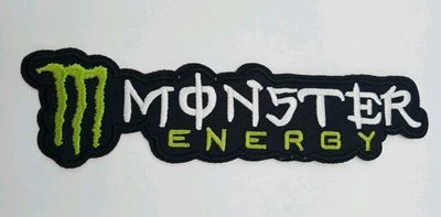 Monster Energy Drink Iron On Embroidered Patch 7" X 2"