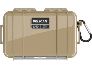 Pelican 1050 Micro Case Desert Tan IP67 Waterproof Shockproof Dustproof Used - Picture 1 of 4