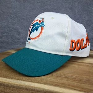 Gorra gorra vintage de los Miami Dolphins espalda a presión deportes especialidades onda lateral hechizo NFL - Imagen 1 de 10