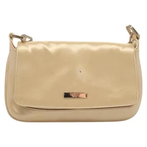 Gucci Gold Silk Shoulder Bag Authentic - Picture 1 of 24