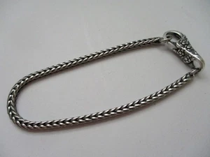 Trollbeads Fuchsschwanz Armband mit Spitzen Verschluss zusammen 22 cm sauber - Bild 1 von 2