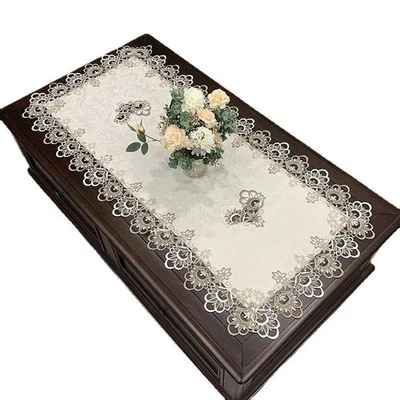 Dining Table Setup European Tablecloth Coffee Table Mat Cover For Sideboard - Image 1 of 4