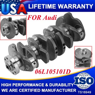 Crankshaft For 2.0 TSI Audi A3 A4 A5 A6 A7 Q3 TT TTS Quattro Q5 Q7 S3 06L105101D - Image 1 of 4
