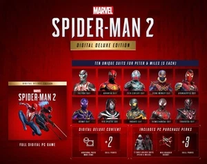 Marvel Spider Man 2 Deluxe Edition venom Peter Morales Action Game Ps5 Adventure - Picture 1 of 3