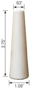 CERAMIC SANDBLAST NOZZLE TIP 1/4" CONE SHAPE 3 3/4 LONG SANDBLASTER C1-4 NOZZLE - Picture 1 of 1