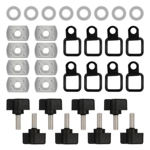 For Jeep Wrangler Hardtop Quick Removal & Tie Down D-Rings Anchors for JK YJ TJ - Picture 1 of 15