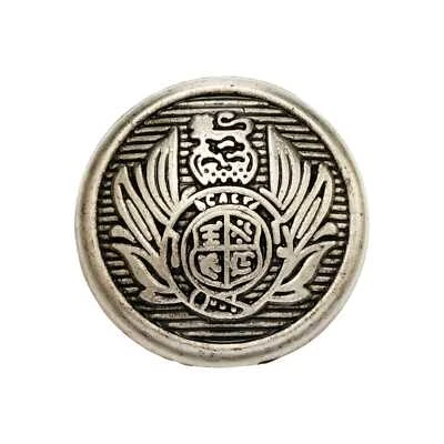 5pcs Vintage Metal Buttons Badge Retro Officer Style Handmade Craft Sewing DIY - Image 1 of 4