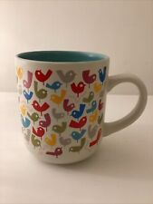 TOASTED Ceramic mug with modern bird pattern