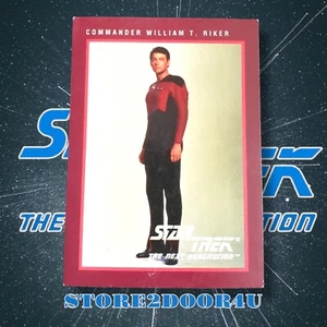 Star Trek The Next Generation 1991 Trading Card #126 William T. Riker - Bild 1 von 2