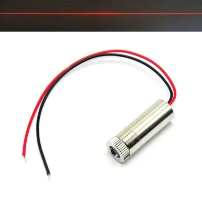 JOLOOYO Focusable 650nm 5mW 3-5V Red Laser Line Module Diode 120 degree w/driver