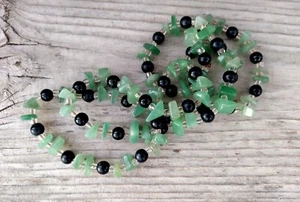Vintage nephritis necklace  - Picture 1 of 5