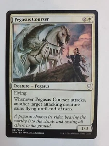 MTG Magic The Gathering Card Pegasus CourserCreature Pegasus White Dominaria  - Picture 1 of 2