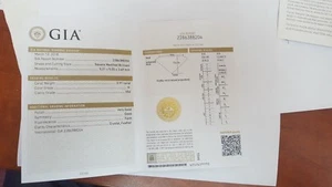 GIA Certificate 0.91ct princess Excellent Cut Diamond H Color and VS2 Clarity - Picture 1 of 3
