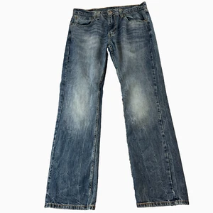 Levi's 527 Jeans Uomo 32 32* Bootcut Lavaggio Medio Blu Baffi Rosso Tab Elasticizzato - Foto 1 di 13